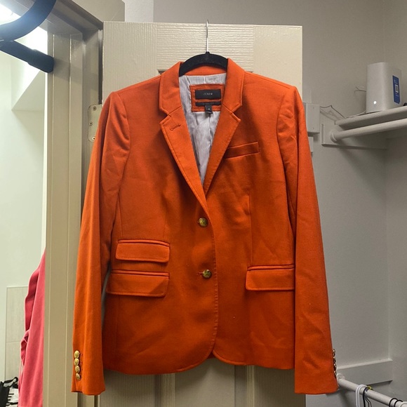 J. Crew Jackets & Blazers - J Crew Orange Blazer